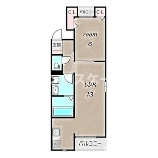 セレーノ元総社【1階】の間取り