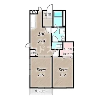 ララ・メゾンB【1階】の間取り