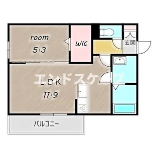 フェリーチェTAKASAKI Ⅱ【3階】の間取り
