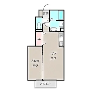 ヴィアーレ【1階】の間取り
