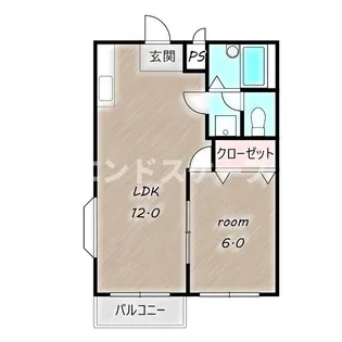 リバーサイドK【1階】の間取り
