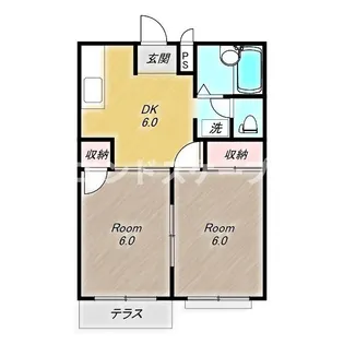 プレミールNAGAI【1階】の間取り