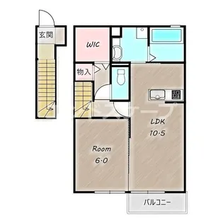 プティエタン【2階】の間取り