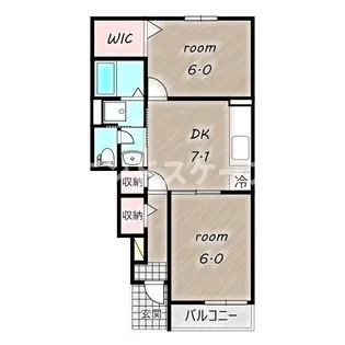 プランドール Ⅰ【1階】の間取り