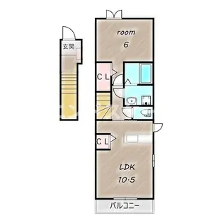 ノバグリーン【2階】の間取り