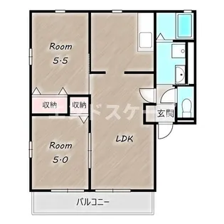 ハイツR&N A棟【2階】の間取り