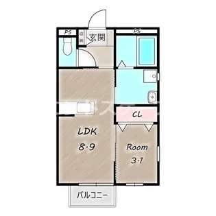 ソレイユ310【1階】の間取り