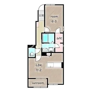 カーサ ヴィヴァーチェ【1階】の間取り