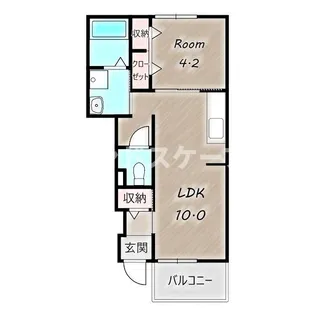 パルファン Ⅰ【1階】の間取り