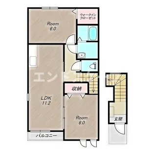 セレノ Ⅱ【2階】の間取り