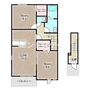 アフロディーテ【2階】の間取り