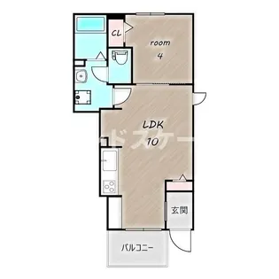 エクセル メゾンB【1階】の間取り