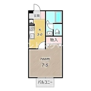 フローラハイツ C【1階】の間取り