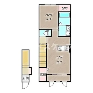 ドルチェ ヴィータ【2階】の間取り
