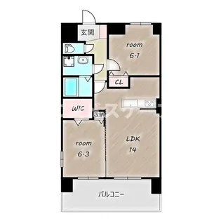 Ocean Sky【4階】の間取り