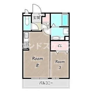 マリオーネ八千代【2階】の間取り