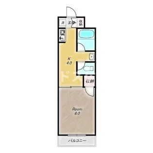 サンハピネス【402号室】の間取り