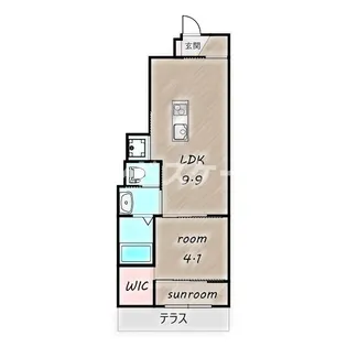 ノースグレイス【1階】の間取り