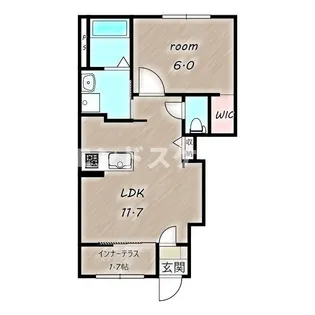 コンフォート シャルール【1階】の間取り