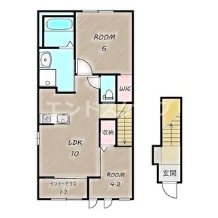 コンフォート シャルール【2階】の間取り