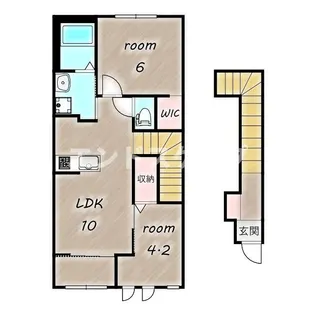 コンフォート シャルール【2階】の間取り