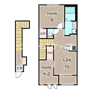コンフォート シャルール【2階】の間取り