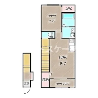 リアン・Ⅲ【2階】の間取り
