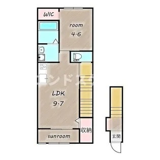 リアン・Ⅲ【2階】の間取り