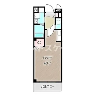 ナカイパレス PartⅡ【3階】の間取り