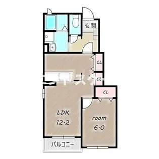 ベネット ハウスP【1階】の間取り