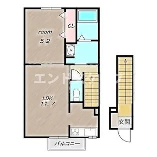 メゾンリュミエール・Ⅱ【2階】の間取り