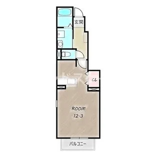 グレイスタウンA【1階】の間取り