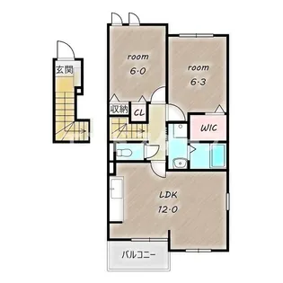 アーバンⅡ【2階】の間取り