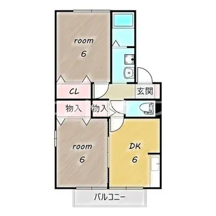 セトルセブン B【2階】の間取り