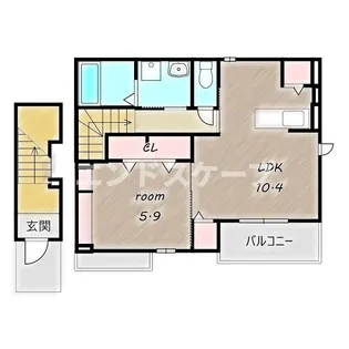 メゾン ファミールⅡ【2階】の間取り