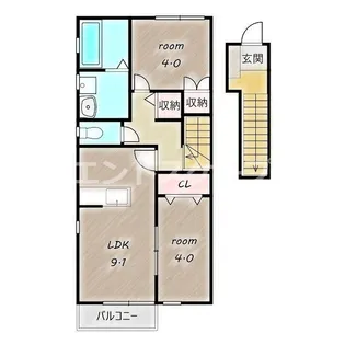 La Vita Brillante Ⅱ【203号室】の間取り