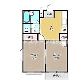 ロジュマンズY【1階】の間取り