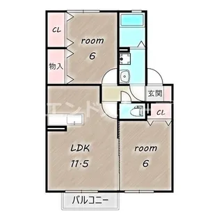 オンブラージュ【2階】の間取り