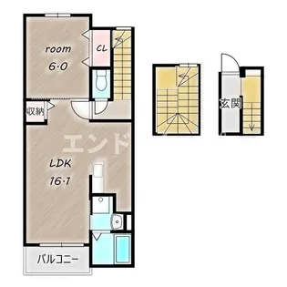 イースト グレイス A【3階】の間取り