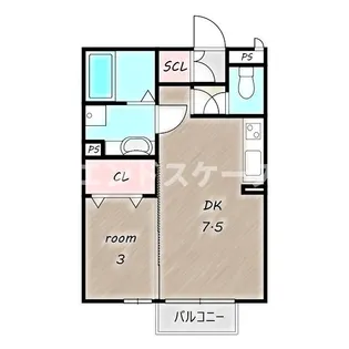 パルクノール【2階】の間取り