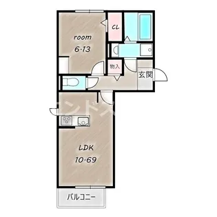リリーフ小相木【1階】の間取り