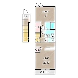 アルドール【2階】の間取り
