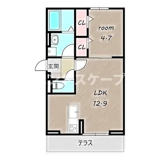 イーステージ大橋町【1階】の間取り