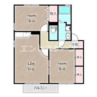 ニューセンチュリー A【2階】の間取り