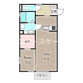 ラヴェール天川原【1階】の間取り