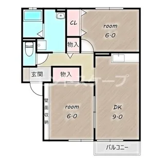 ビュークレスト C【1階】の間取り