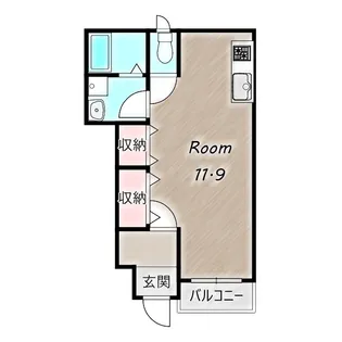 エヴァージュB【1階】の間取り