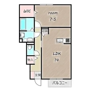 サンクブランシュ B【1階】の間取り