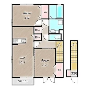 グリーンプラザ【202号室】の間取り