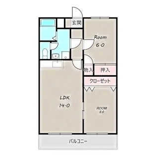 ローズウィング参番館【302号室】の間取り